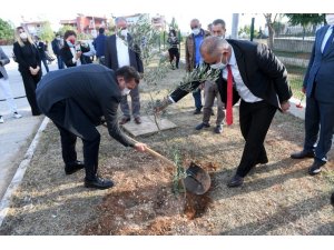 Yenişehir’deki okullarda bin adet zeytin fidanı toprakla buluştu
