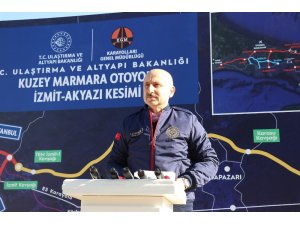 Bakan Karaismailoğlu: “321 kilometresi tamamlanan Kuzey Marmara otoyolu tamamen akıllı bir otoyol olarak dizayn edildi”
