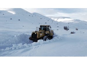 Soğanlı Dağında karla mücadele çalışmaları sürüyor
