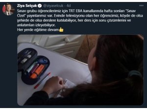 Bakan Selçuk: "Sınav grubu öğrencilerimiz için TRT EBA kanallarında hafta sonları ’Sınav Özel’ yayınlarımız var"