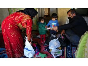 Suriyeli ailenin gözyaşlarını hayırseverler sildi