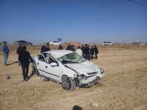 Aksaray’da otomobil şarampole devrildi: 4 yaralı