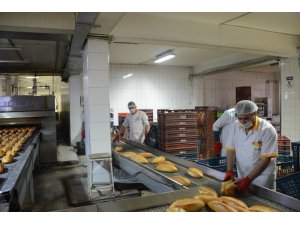 MEGSAŞ kısıtlama günlerinde de ekmek üretimine devam ediyor