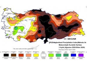 Meteorolojinin korkutan kuraklık haritası: Orta Karadeniz olağanüstü ve çok şiddetli kuraklık riskinde