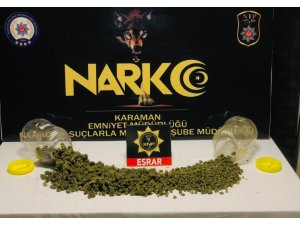 Karaman’da uyuşturucudan aranan zanlı tutuklandı