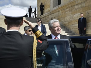 Almanya Cumhurbaşkanı Joachim Gauck Ankara'da