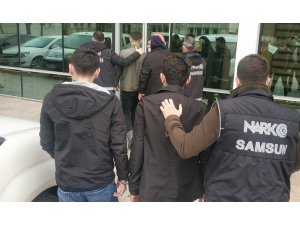 Samsun’da 6 bin 892 adet uyuşturucu hapla yakalanan 3 kişi tutuklandı