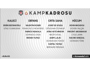 Beşiktaş’ın derbi kamp kadrosu belli oldu