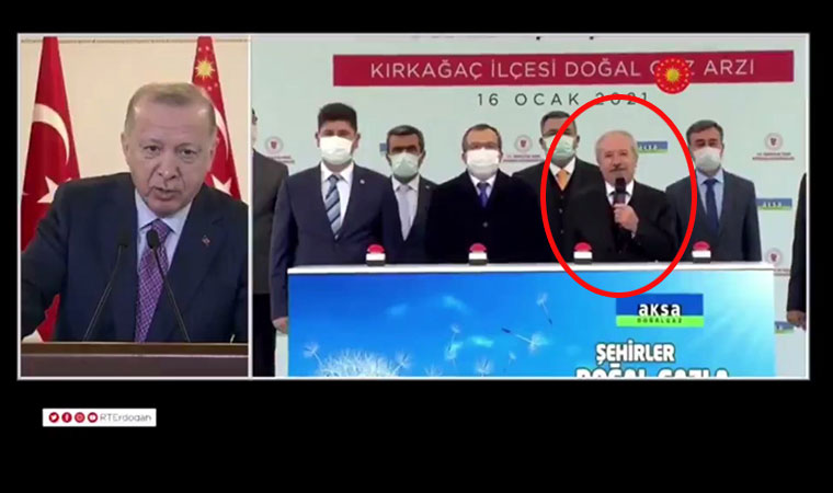 Erdoğan konuşmasına izin vermedi: Sen mikrofonu vekilimize ver