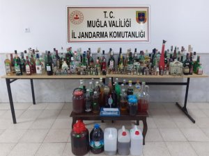 Datça’da kaçak içki operasyonu