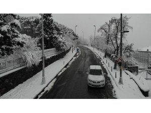 İstanbul’da yağan kar havadan böyle görüntülendi