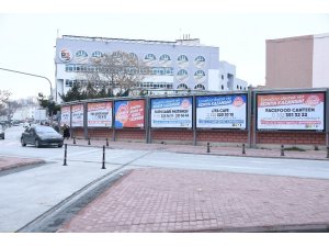 Konya’da esnafa reklam desteği