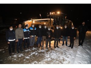 Battalgazi Belediyesi’nin kar mesaisi devam ediyor