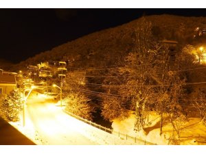 Zonguldak’ta kartpostallık kar manzaraları