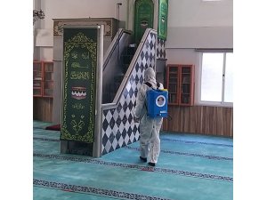 Yenişehir’de ibadethaneler ve ASM’ler dezenfekte ediliyor