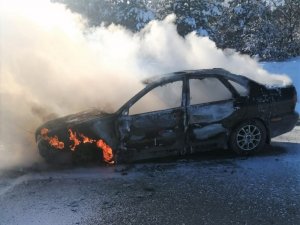 Kütahya’da araç yangını