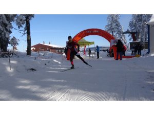 Ilgaz Dağı’nda Kayakla Oryantiring Yarışması yapıldı
