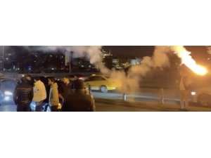 İstanbul trafiğinde yasağa rağmen asker uğurlama terörü kamerada