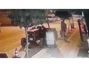 Bursa’da definecilik yapmak için traktör çalarken yakalandı
