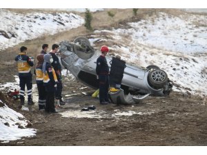 Elazığ’da otomobil takla attı: 1 ölü, 1 yaralı