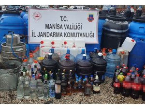Manisa’da jandarmadan kaçak alkol operasyonu