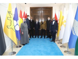 Türkmen dostu Başkan Güder’e teşekkür ziyareti