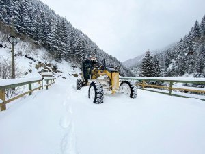 Doğu Karadeniz’de 76 köy yolu kardan ulaşıma kapandı