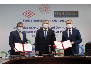 Sanayi ve Teknoloji Bakanlığı, TSE ve OSBÜK arasında iş birliği protokolü imzalandı