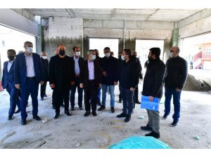 Yeşilyurt Belediyesi Gündüzbey sosyal tesislerinin kaba inşaatı tamamlandı