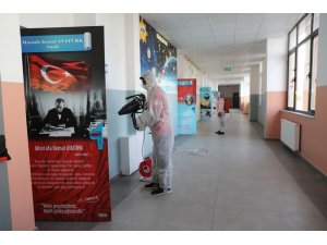 Kocasinan’da sağlıklı nesiller için okullar dezenfekte edildi