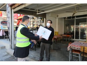 Pamukkale Belediyesi 600 kıraathaneye destek paketi dağıttı