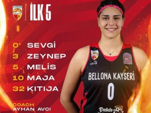 Bellona Kayseri Basketbol’da 6 oyuncu çift haneli sayılara ulaştı
