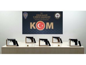 Çorum polisinden kaçak silah operasyonu: 3 tutuklama