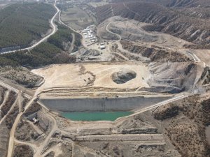 Amasya Aydınca Barajı’nda çalışmalar devam ediyor