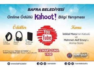 Bafra Belediyesi’nden genel kültür temalı ödüllü online bilgi yarışması