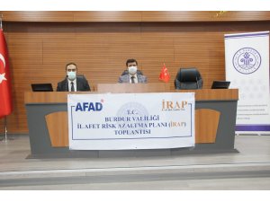 Burdur’da İl Afet Risk Azaltma Planı toplantısı