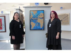 "Farklı Bakış" hat sergisi, Üsküdar’da sanatseverlere kapılarını açtı
