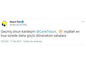 Mesut Özil’den Cenk Tosun’a geçmiş olsun mesajı