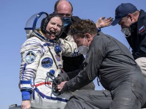 Van Gölü’nün uzaydan fotoğrafını çeken astronot dünyaya döndü