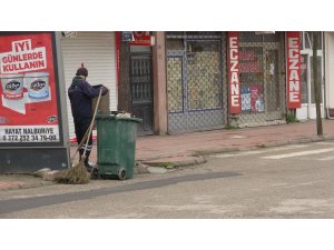 Zonguldak’ta kısıtlamada sokaklar boş kaldı