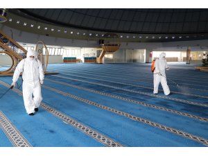 Erzincan’da camiler ve terminal dezenfekte edildi