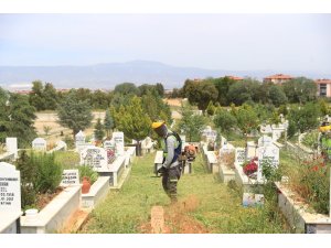 Büyükşehir mezarlıklarda bakım ve temizlik yapıyor