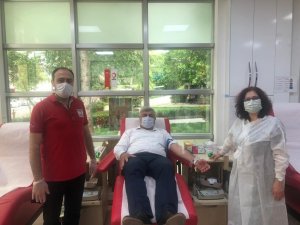 Büyükşehir Zabıtadan kan bağışına destek
