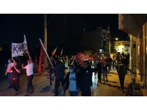 Bursa’da vatandaşlar Filistin’e destek için yürüdü