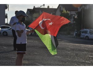 Karaman’da İsrail’in Filistin’e yönelik saldırıları protesto edildi