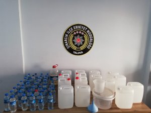 Yalova’da kaçak alkol operasyonu