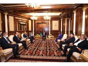 Türk üst düzey heyeti, Libya Başkanlık Konseyi Başkanı el-Menfi ve Yüksek Devlet Konseyi Başkanı el-Meşri ile görüştü