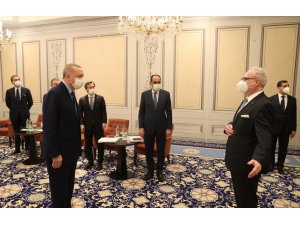 Cumhurbaşkanı Erdoğan, Letonya Cumhurbaşkanı Levits ile görüştü