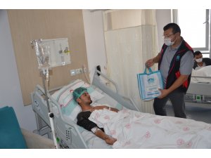 Aksaray Belediyesinden hastalara bakım seti
