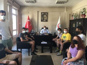 Aşıya gelen gençler misafir edildi